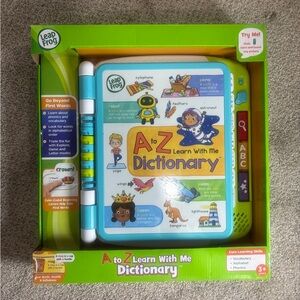 NEW! LeapFrog A to Z Learn With Me Dictionary, Preschool Interactive Book